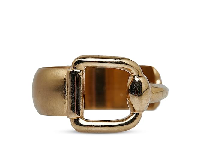Gold Gucci Horsebit Scarf Ring Golden Yellow gold  ref.1171057