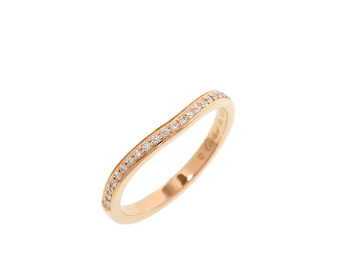 Gold Cartier Ballerina Curve Ring aus Roségold und Diamanten Golden  ref.1171138