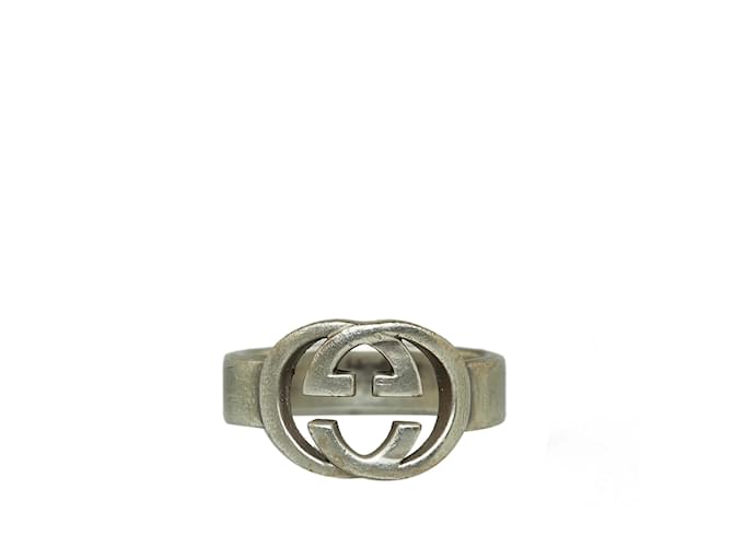 Silberner, ineinandergreifender Gucci-Ring Metall  ref.1171161