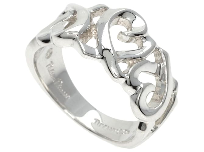 Tiffany & Co Loving heart Silvery Silver  ref.1171193