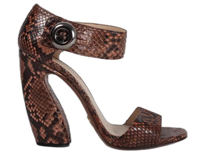 Prada python sandals Exotic leather  ref.1171226