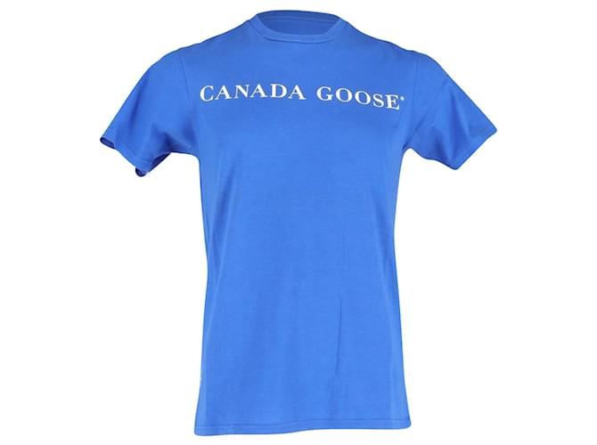 Camiseta Canada Goose Polar Bear de algodón azul  ref.1171262