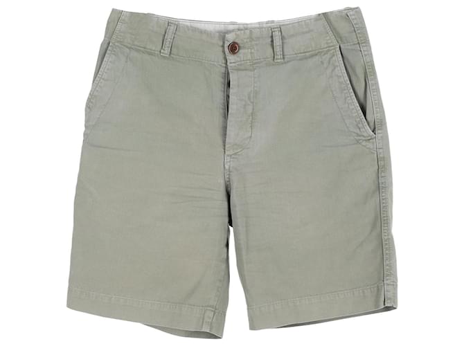 Autre Marque Herr. P-Shorts mit geradem Bein aus grüner Baumwolle  ref.1171268