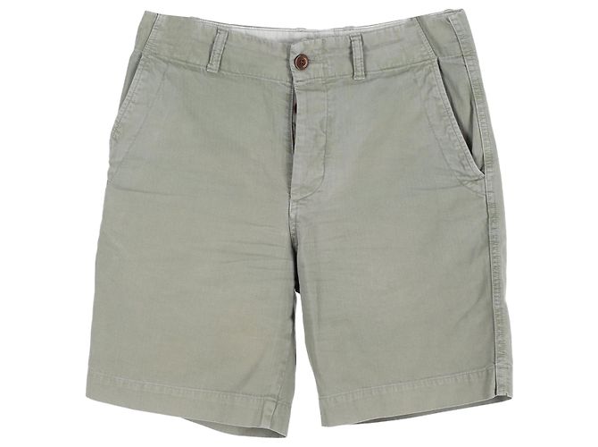 Autre Marque Sr. Shorts P de perna reta em algodão verde