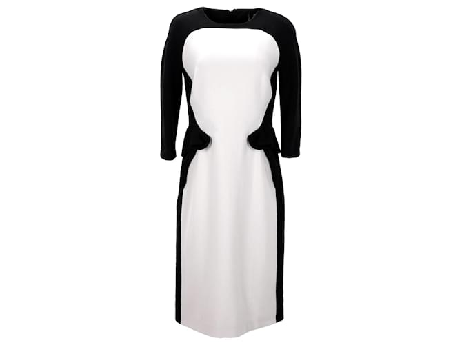 Bottega Veneta Colorblock Long-Sleeve Dress in Multicolor Wool Multiple colors  ref.1171269