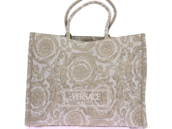 VERSACE  Handbags T.  cloth Beige  ref.1171367