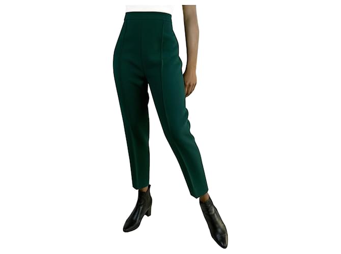 Marni Green side zip tapered trousers - size IT 42  ref.1171404