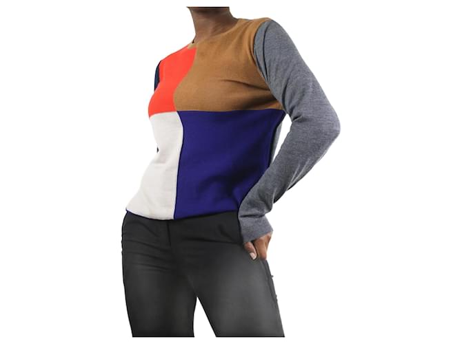 Sofie d'Hoore Multicolored colour block sweater - size FR 42 Wool  ref.1171420
