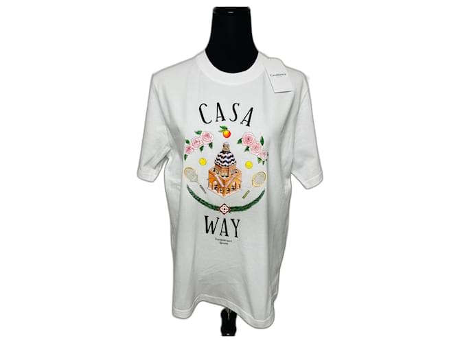 Casablanca t-shirt uomo Bianco Cotone  ref.1171445