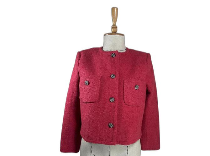 Ba&Sh Meredith Jacket Raspberry Fuschia