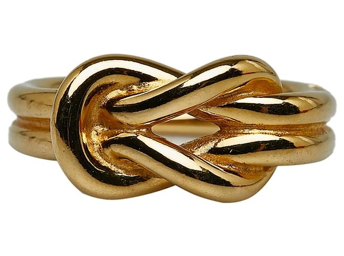 Ring Hermès Anello per sciarpa Hermes in regata dorata D'oro Metallo Placcato in oro  ref.1171460
