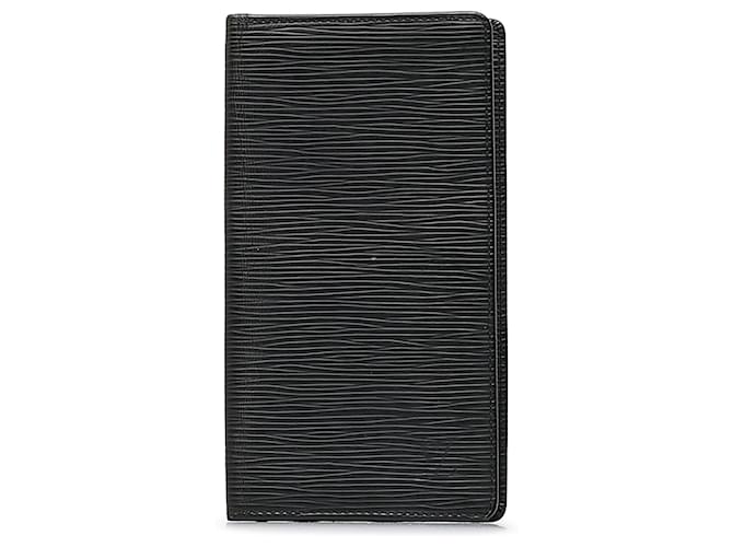 Carteira Brazza Louis Vuitton Black Epi Leather Preto Couro  ref.1171499