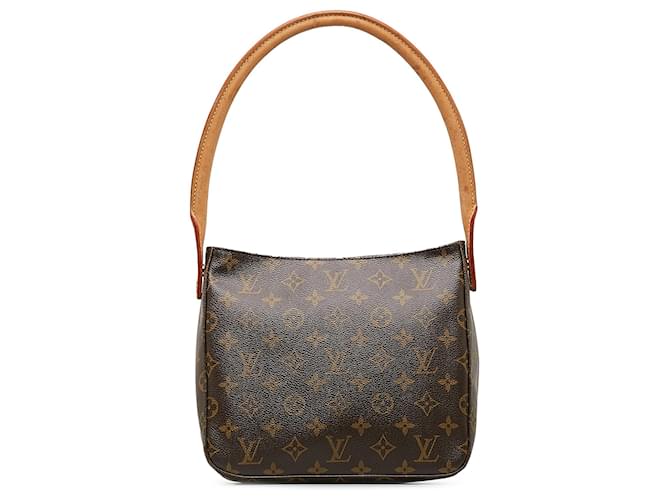 Louis Vuitton Brown Monogram Looping MM Leather Cloth  ref.1171500