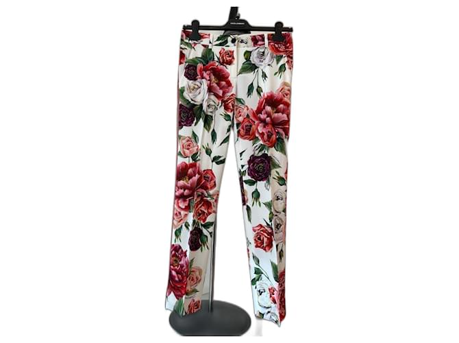 Dolce & Gabbana Un pantalon, leggings Multicolore  ref.1171539