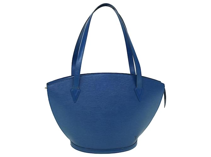 LOUIS VUITTON Epi Saint Jacques Shopping Shoulder Bag Blue M52275 LV Auth ki3857 Leather  ref.1171575