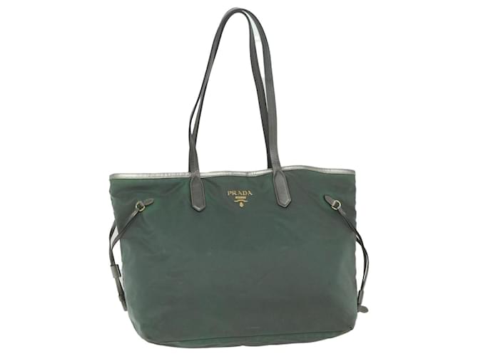 PRADA Tote Bag Nylon Vert Authentique 60973  ref.1171586