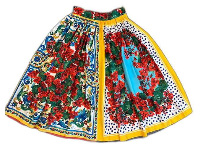Dolce & Gabbana Skirts Multiple colors Silk  ref.1171685