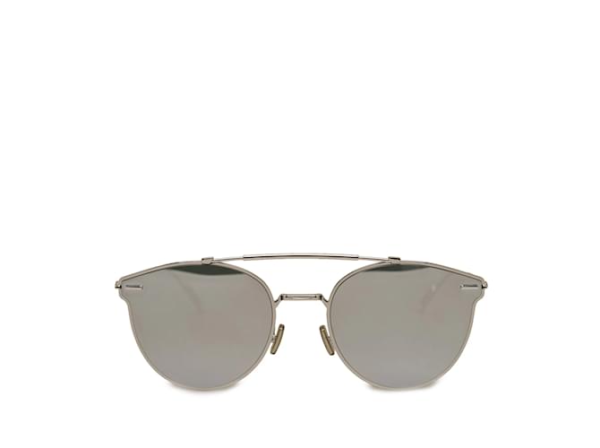 Óculos de sol redondos Dior pretos  ref.1171750