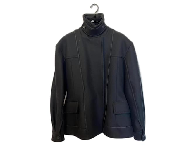 Jil Sander chaqueta ajustada Negro Lana  ref.1171847