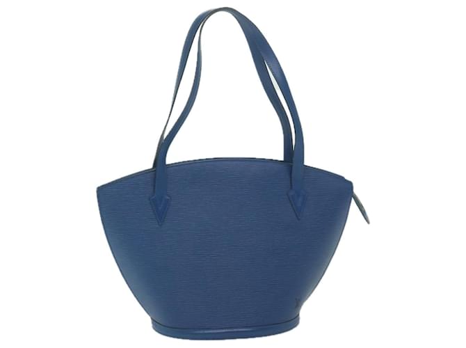 LOUIS VUITTON Epi Saint Jacques Shopping Shoulder Bag Blue M52275 LV Auth ki3855 Leather  ref.1171900