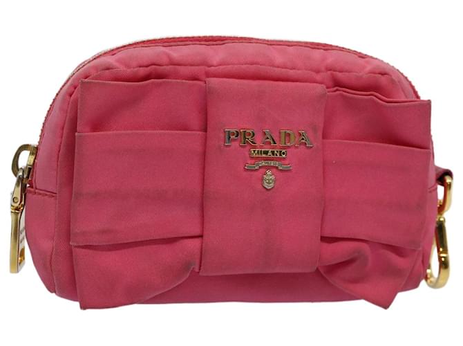 PRADA Pouch Nylon Pink Auth bs10302  ref.1171970