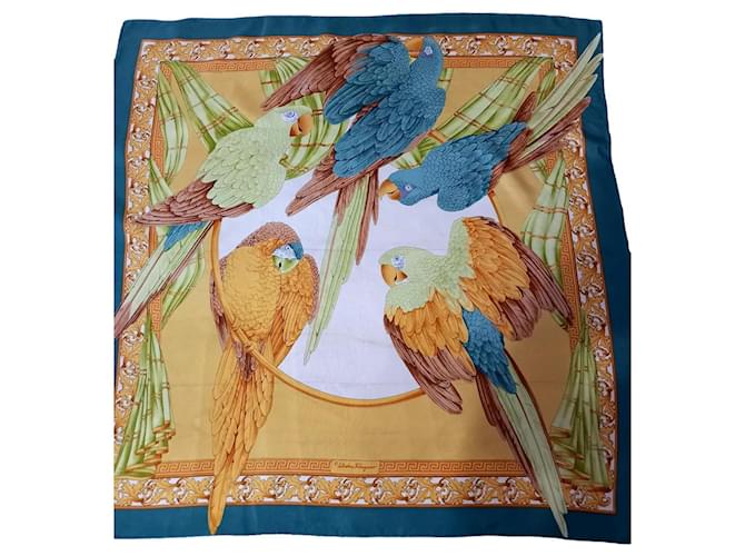 Salvatore Ferragamo Silk scarves Multiple colors  ref.1172039