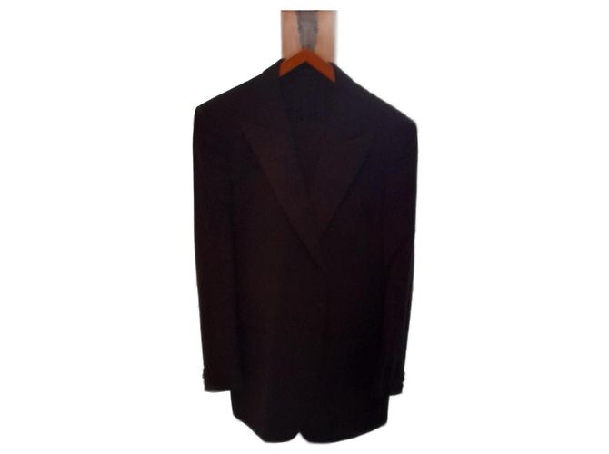 Smoking Carven de lã preto