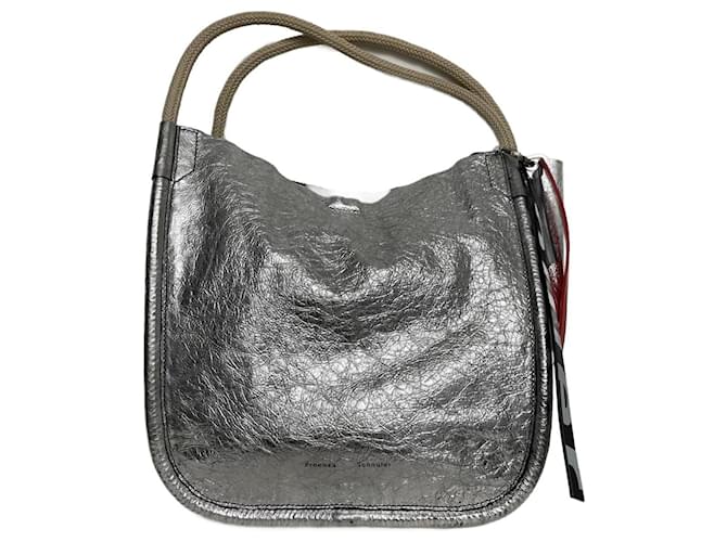 Proenza Schouler Handbags Silvery Leather ref.1172077 Joli Closet