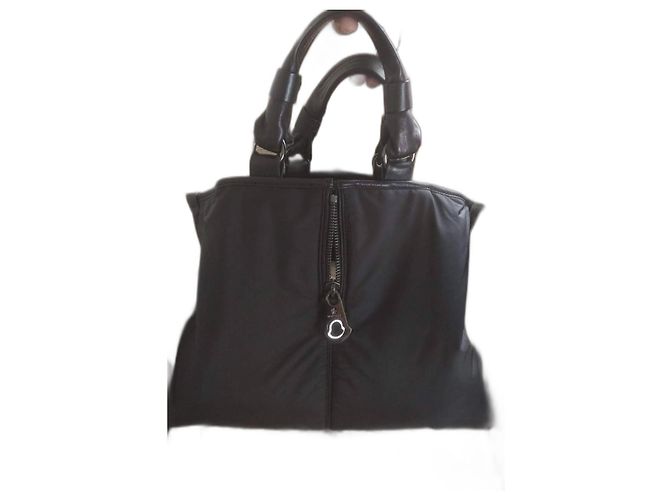 Moncler Tote Bag Schwarz Synthetik