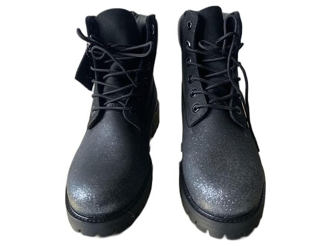 Jimmy Choo x Timberland Schwarz