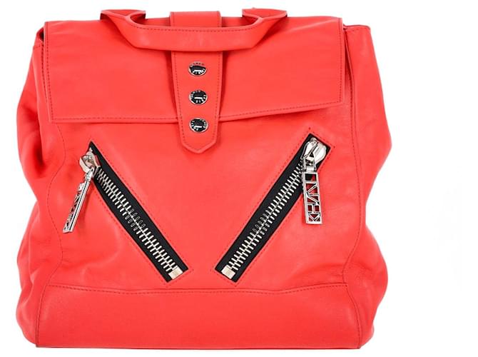 Kenzo Kalifornia Backpack in Coral Leather  ref.1172108