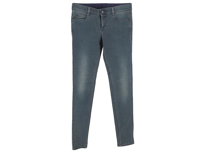 Stella Mc Cartney Stella Mccartney vaqueros pitillo gris oscuro Azul
