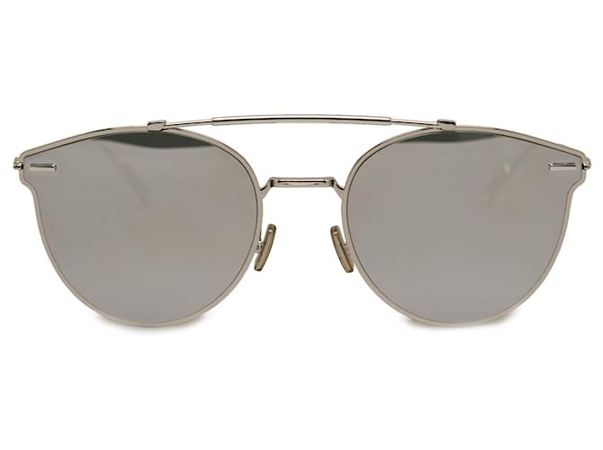 Óculos de Sol Dior Redondo Preto Plástico Resina  ref.1172184