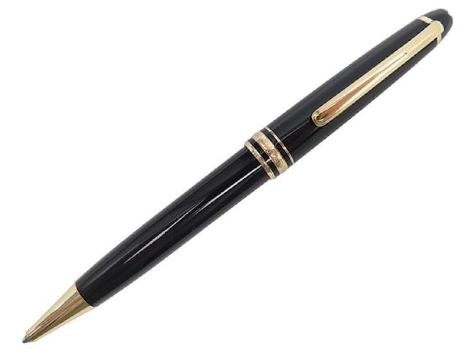 PENNA A SFERA VINTAGE MONTBLANC MEISTERSTUCK CLASSIC IN ORO Nero Resina  ref.1172253