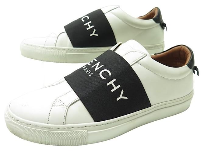 CHAUSSURES GIVENCHY URBAN STREET BH0002H0FU 37 CUIR BLANC SNEAKERS SHOES  ref.1172301