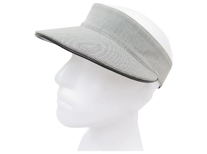 Autre Marque MOTSCH CAP FOR HERMES VISOR SIZE 57 TWO-COLOR STRIPED VISIOR CAP Cotton  ref.1172358