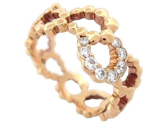 NEW CHRISTIAN DIOR ARCHI JMDS RING95001 T54 ct gold 18k diamonds 0.23CT RING Golden Yellow gold  ref.1172413