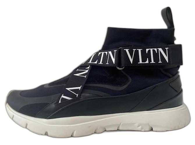 Valentino Garavani sneakers trainers Black Leather  ref.1172516