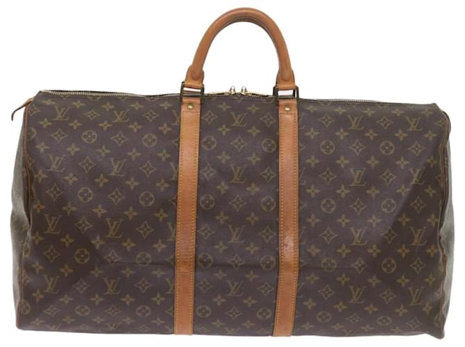 Louis Vuitton Keepall 55 Brown Cloth  ref.1172543