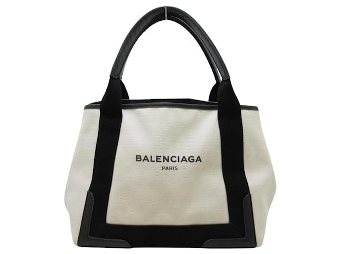 Balenciaga-Cabas Weiß Leinwand  ref.1172568