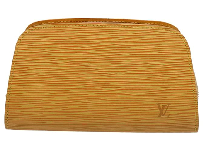 Louis Vuitton Dauphine Amarillo Cuero  ref.1172632