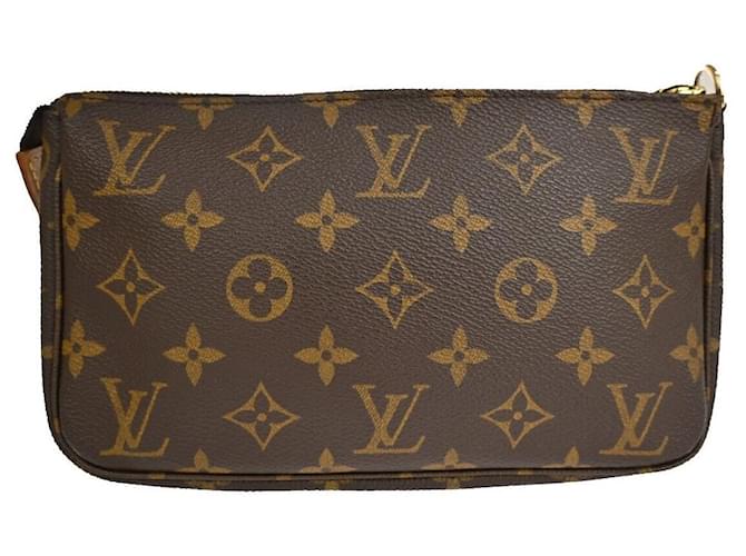 Louis Vuitton Pochette Accessoires Marrone Tela  ref.1172639