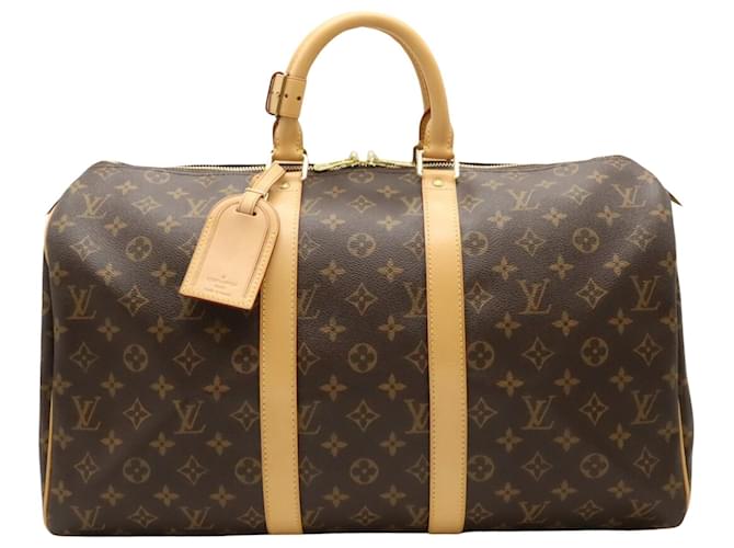 Louis Vuitton Keepall 45 Brown Cloth  ref.1172699