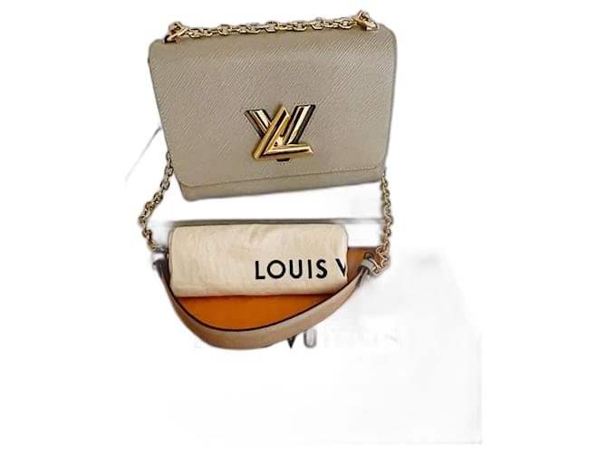 Louis Vuitton Twist MM Beige Leather  ref.1172735