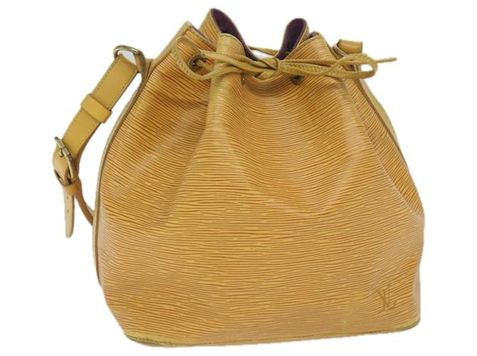LOUIS VUITTON Epi Petit Noe Shoulder Bag Tassili Yellow M44109 LV Auth 60685 Leather  ref.1172773