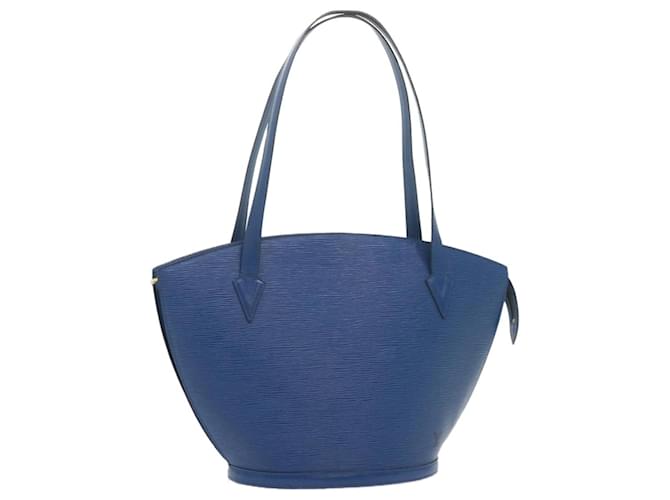 LOUIS VUITTON Epi Saint Jacques Shopping Shoulder Bag Blue M52275 LV Auth 61029 Leather  ref.1172783