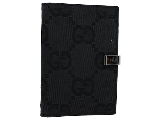 GUCCI GG Canvas Day Planner Cover Black 031 1408 0928 Auth yk9521  ref.1172875