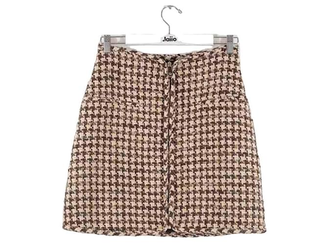 Sandro Brown skirt Synthetic  ref.1172915