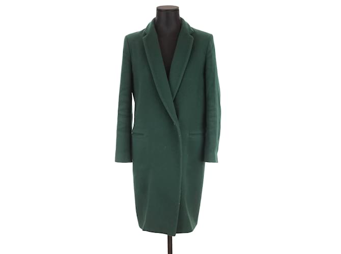 Claudie Pierlot Wool coat Green  ref.1172916