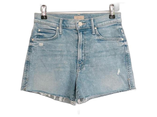 Mother Rascal cut off shorts Drinks By The Pool wash Blue Denim  ref.1172938